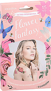 Flower Fantasy. Цветочная фантазия. Tatoo-переводилки