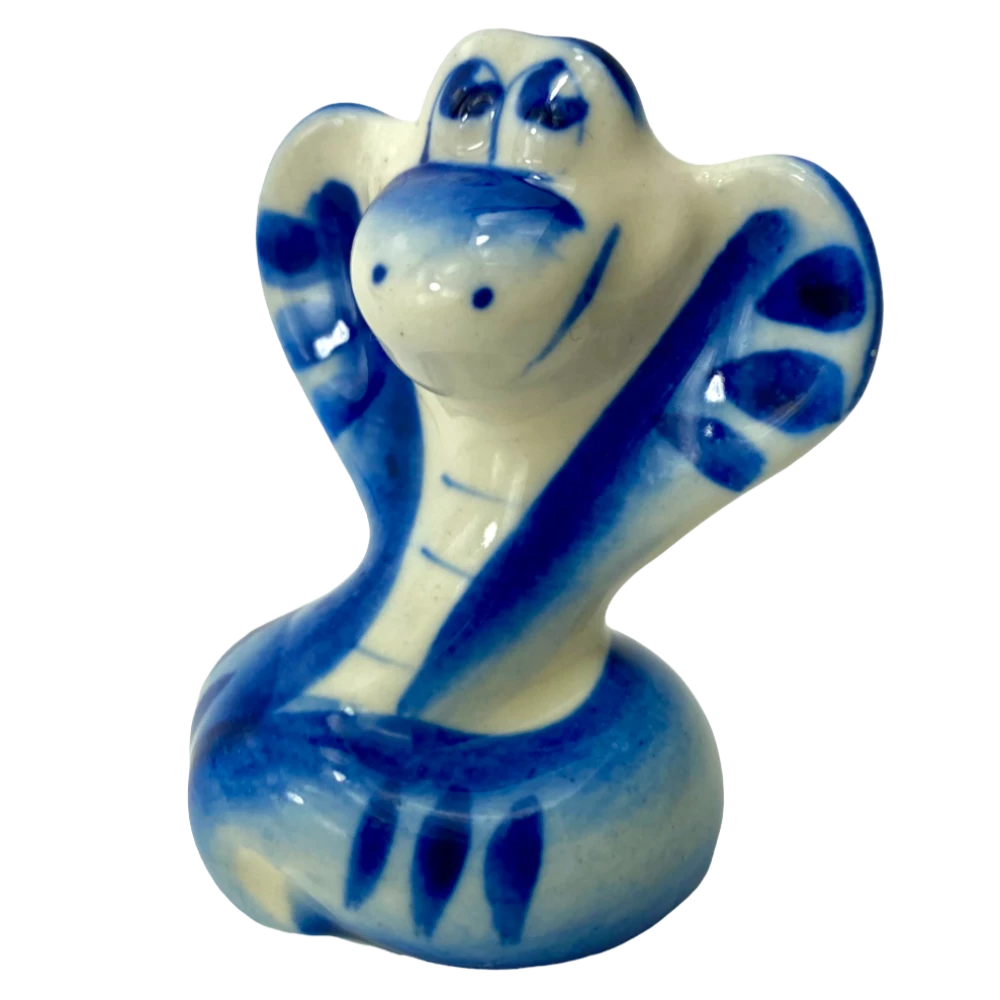 Figurki porcelanowe - Wąż - Gosha, średni (6x4,5)