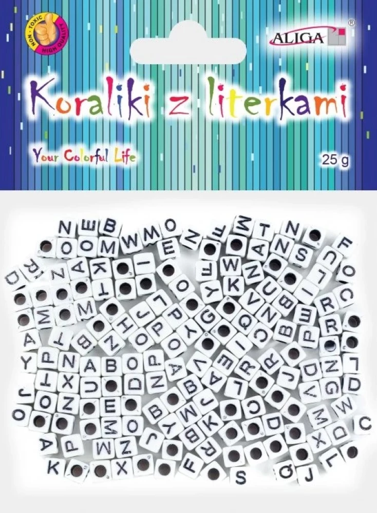 Koralikami z literami, 25g