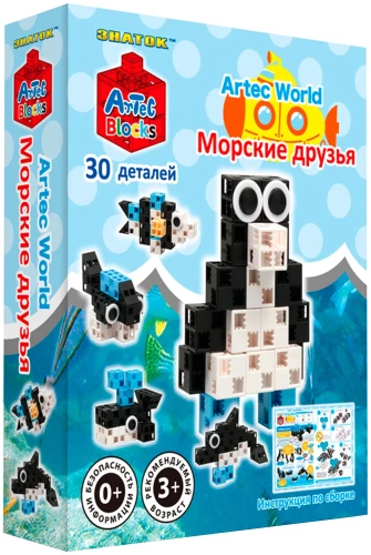 Конструктор ARTEC World - Морские друзья, 30 деталей