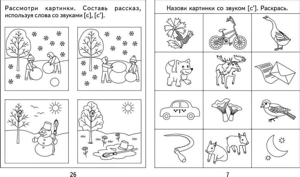 Логопедическая тетрадь на звуки С, С