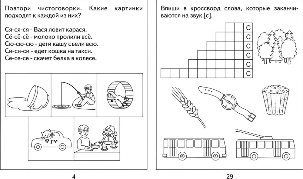 Логопедическая тетрадь на звуки С, С