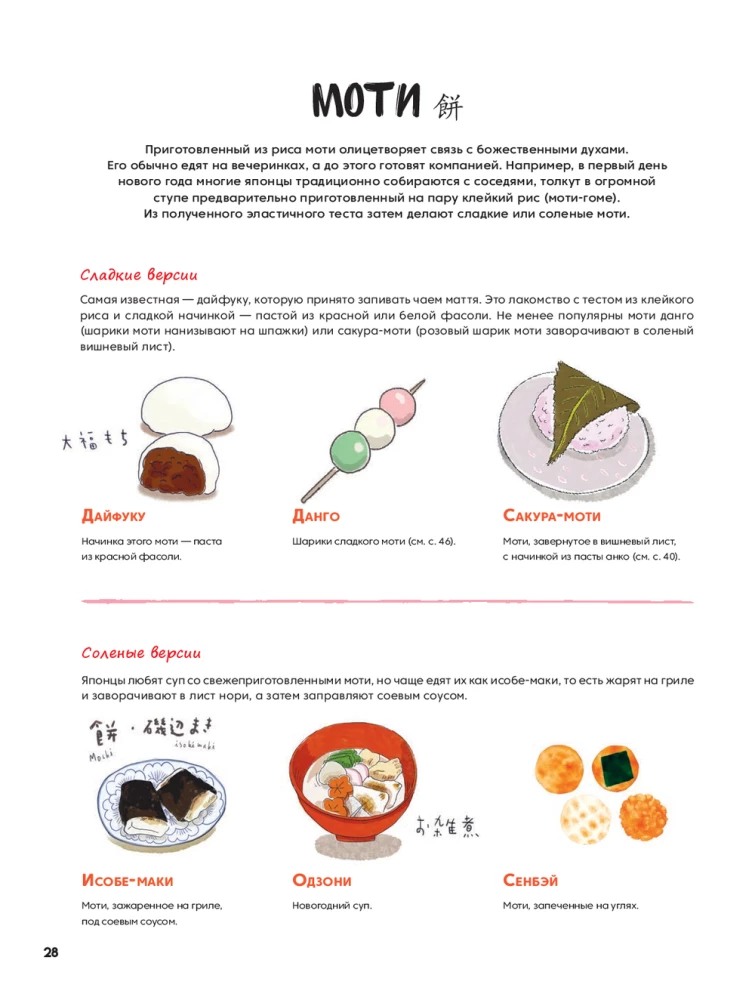 Mochi, Daifuku, Dorayaki i inne japońskie desery