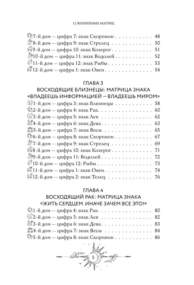 12 восходящих знаков Зодиака: 12 жизненных матриц