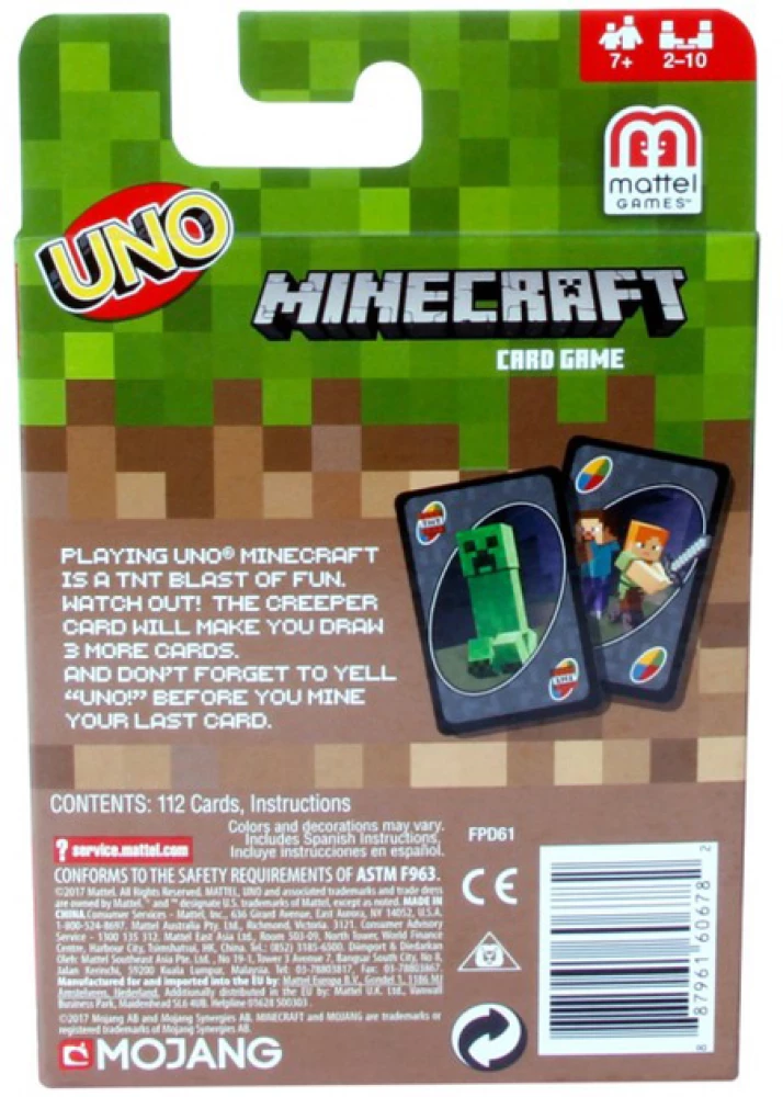 Gra planszowa - UNO Minecraft