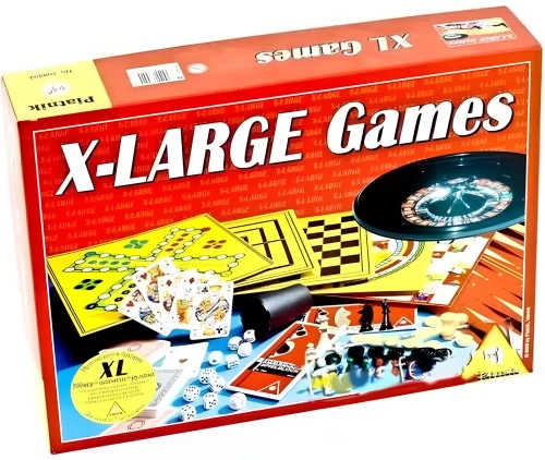 Zestaw 200 gier planszowych X-Large Games + szachy i ruletka