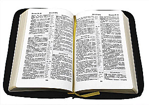 Biblia kanoniczna w skórzanym oprawie na zamek błyskawiczny