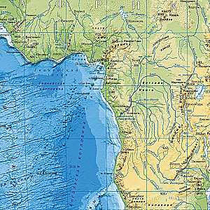 Fizyczna mapa świata