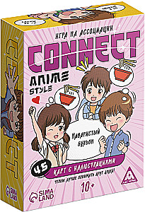 Gra planszowa - Connect. Styl anime