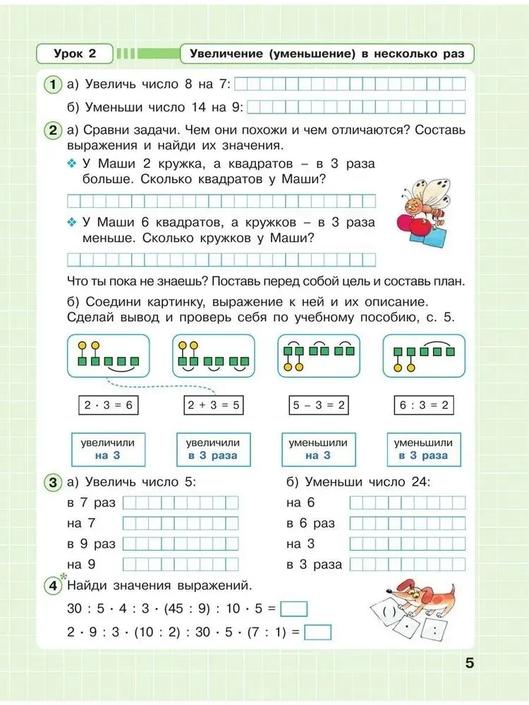 Математика. 2 класс. Рабочая тетрадь. В 3 частях. Часть 3. Углубленный уровень