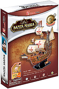 3D puzzle - Statek. Santa Maria, 113 elementów