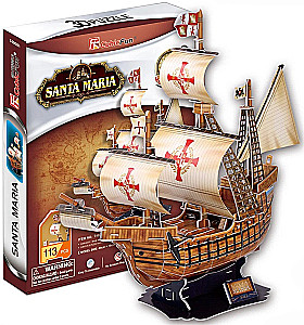 3D puzzle - Statek. Santa Maria, 113 elementów