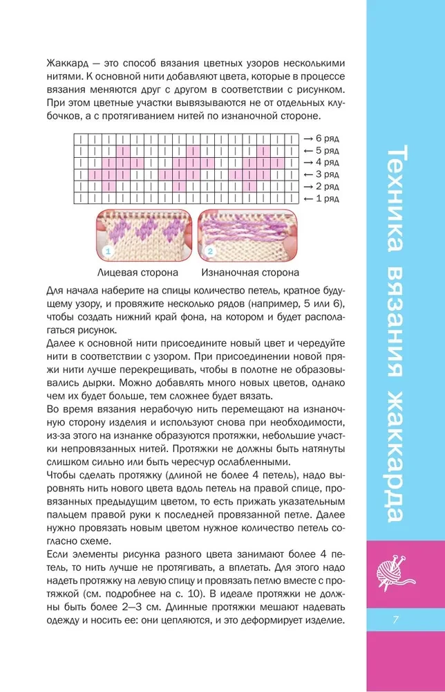 Очаровательные узоры спицами. Жаккард