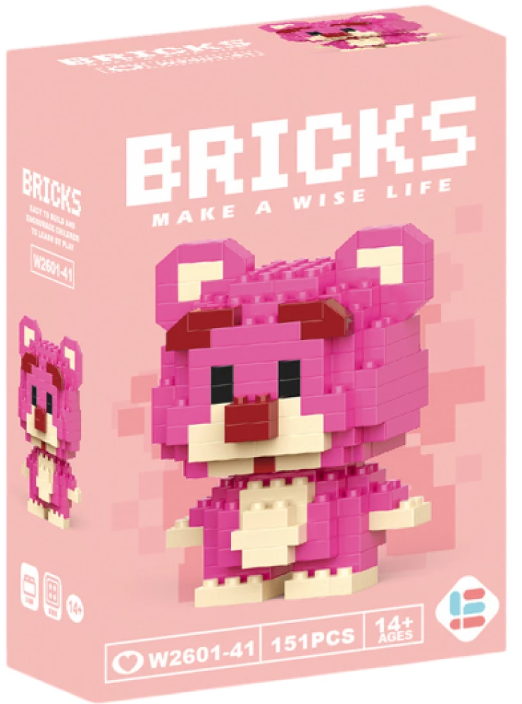 3D конструктор - BRICKS. Медведь, 151 деталей