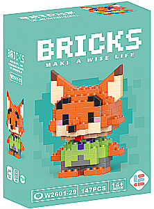 3D конструктор - BRICKS. Лиса, 147 деталей