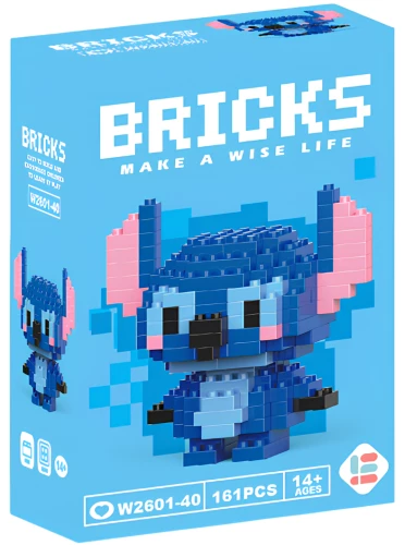 3D конструктор - BRICKS. Стич, 161 деталей