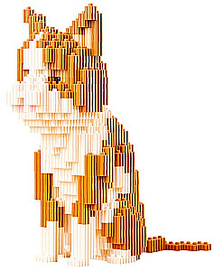 3D konstruktor - Wiejska kotka, 630 elementów