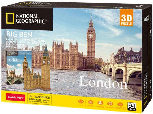 3D puzzle - Big Ben, 94 elementy