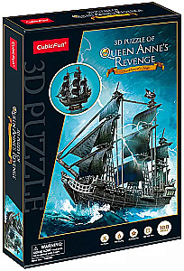 3D puzzle - Statek Queen Anne's Revenge, 180 elementów