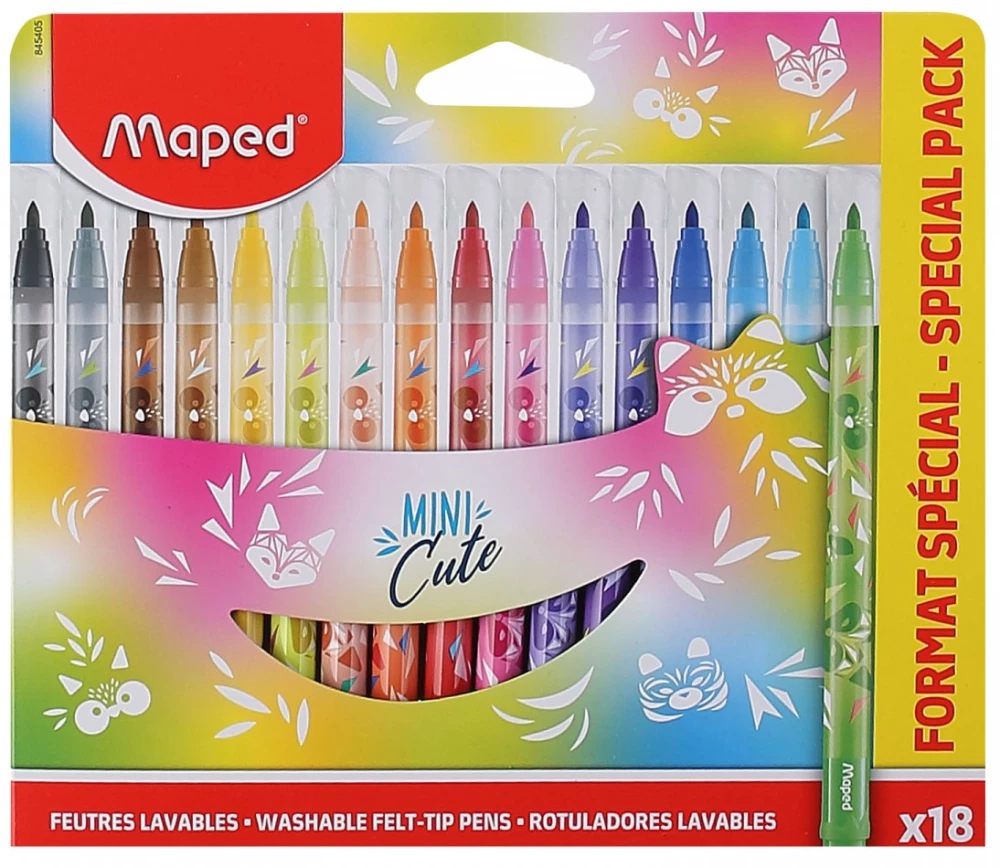 Zestaw mazaków MAPED Mini Cute (18 kolorów)