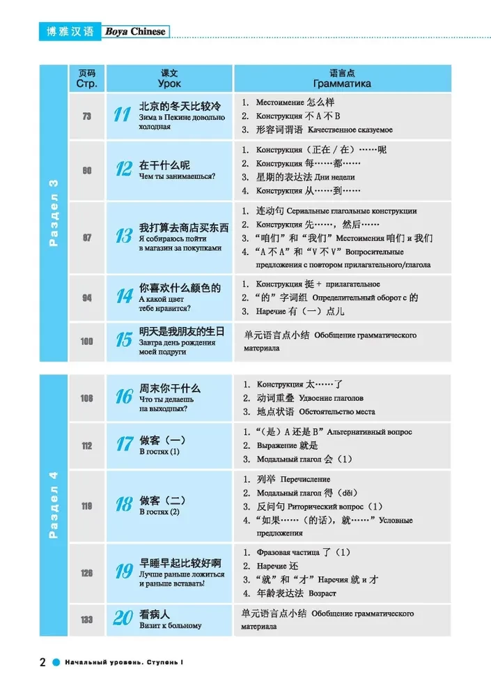 Курс китайского языка Boya Chinese. Начальный уровень. Ступень-1